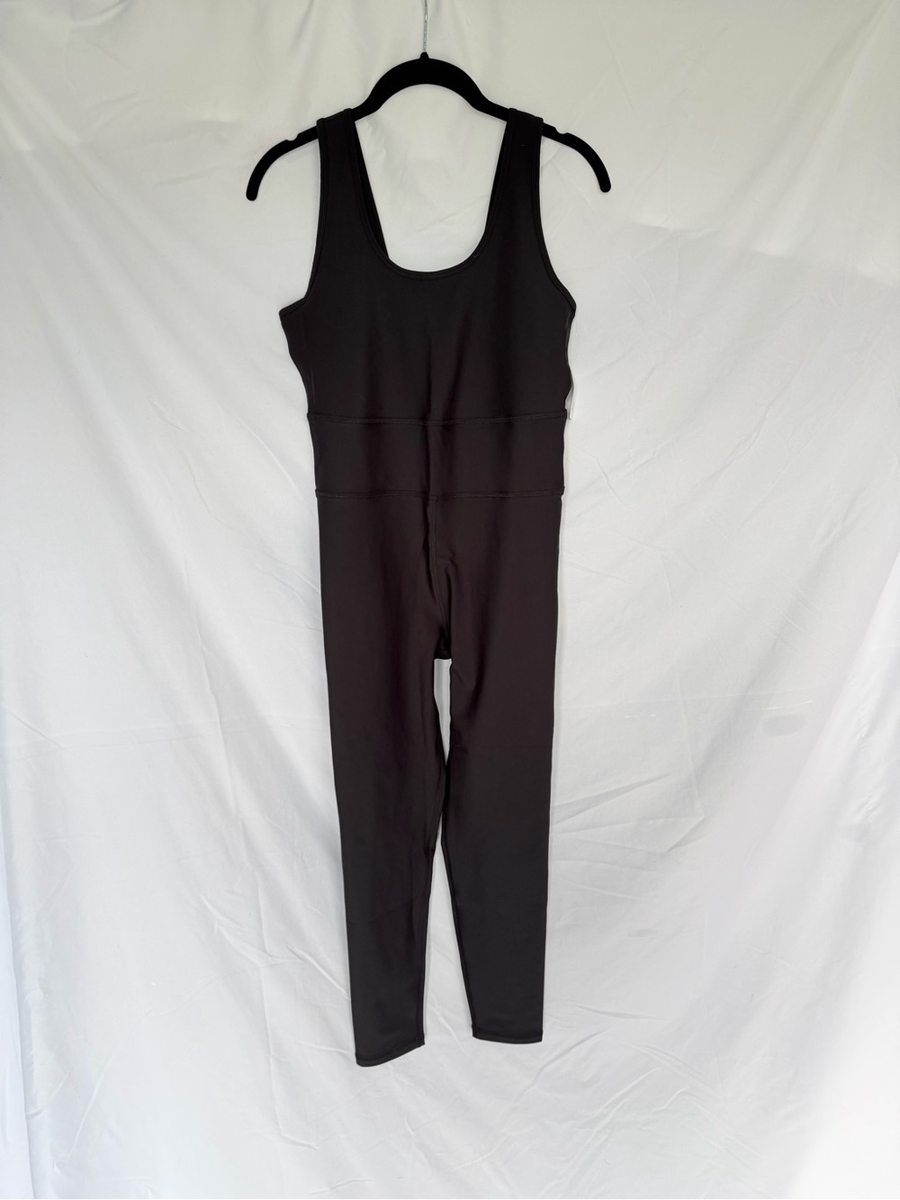 Women's Black Tank Workout Legging Jumpsuit